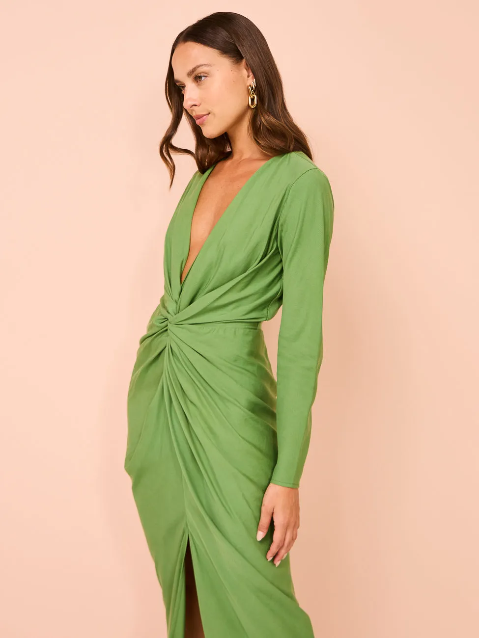 One Fell Swoop Geae Gown in Bamboo Green