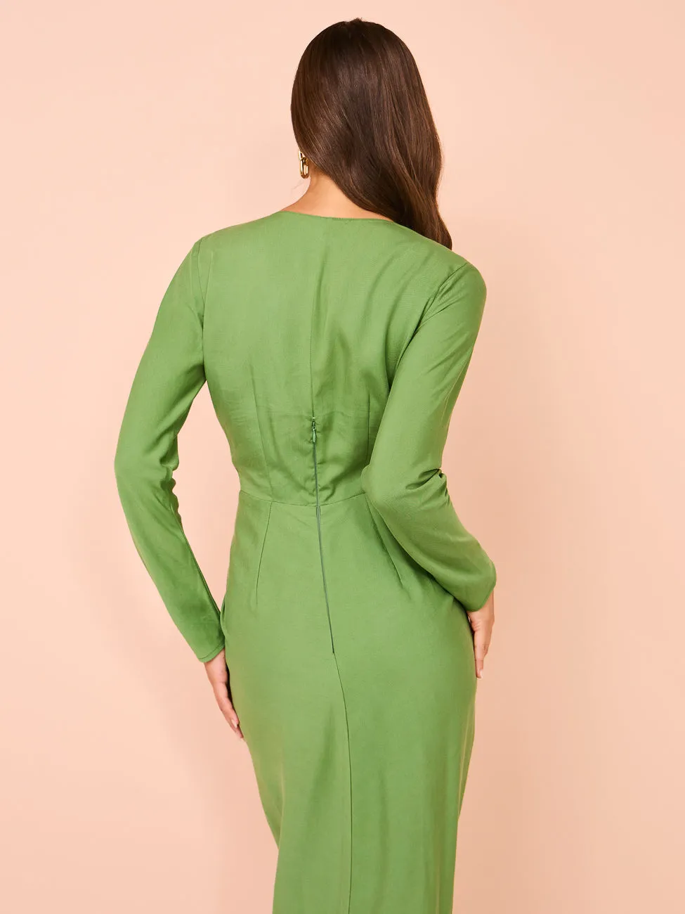 One Fell Swoop Geae Gown in Bamboo Green
