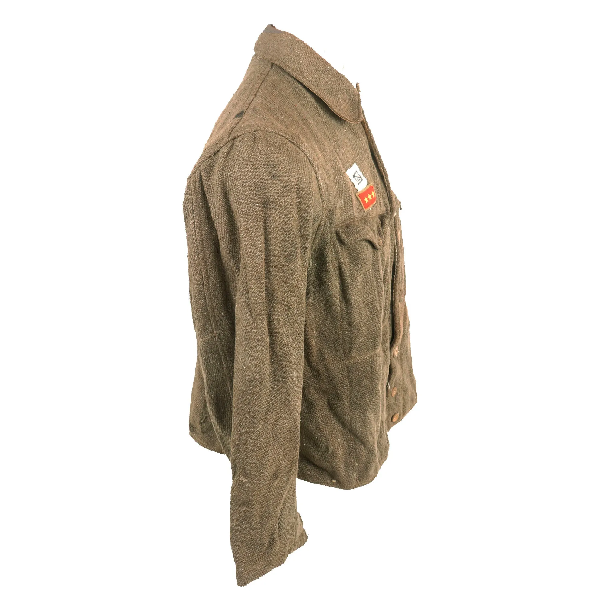 Original Japanese WWII Late War Enlisted Man’s Wool Tunic - Superior Private