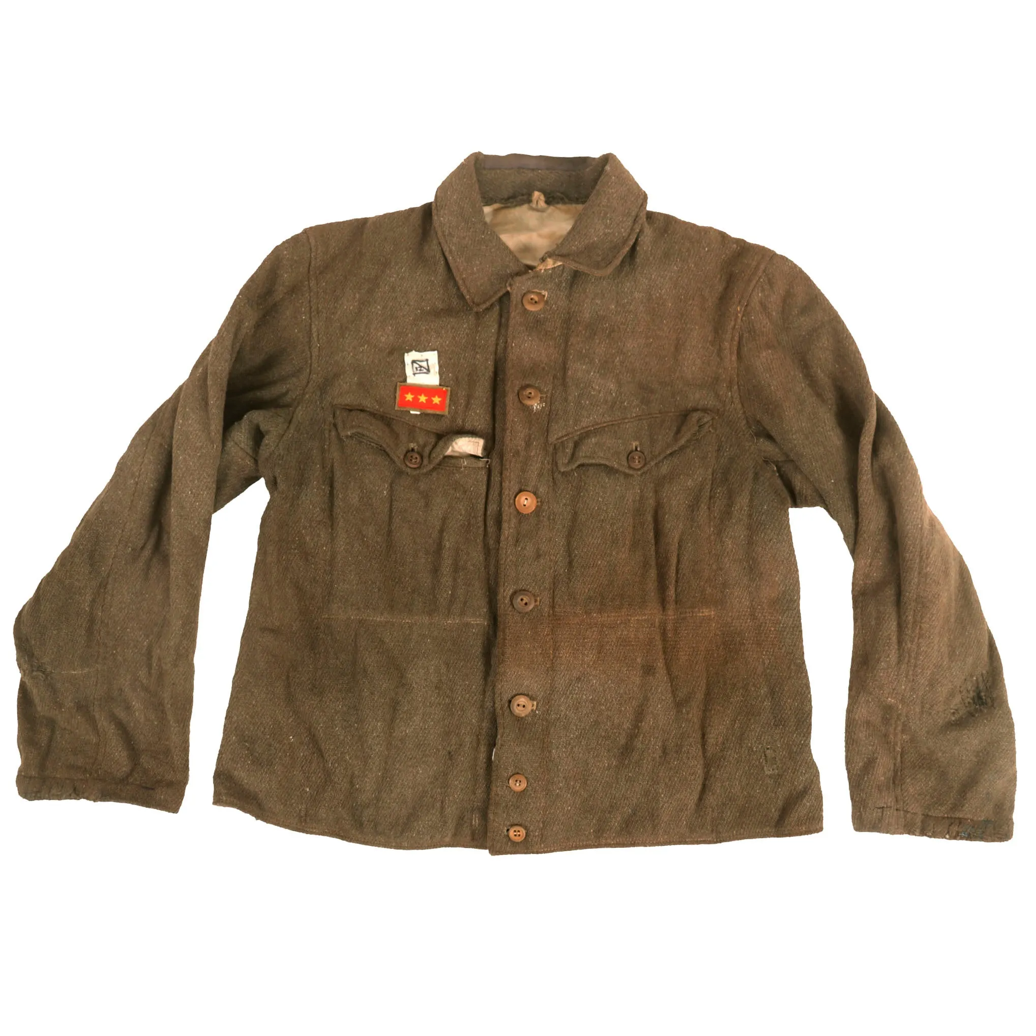 Original Japanese WWII Late War Enlisted Man’s Wool Tunic - Superior Private