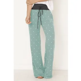 Polka Dot Drawstring Pants