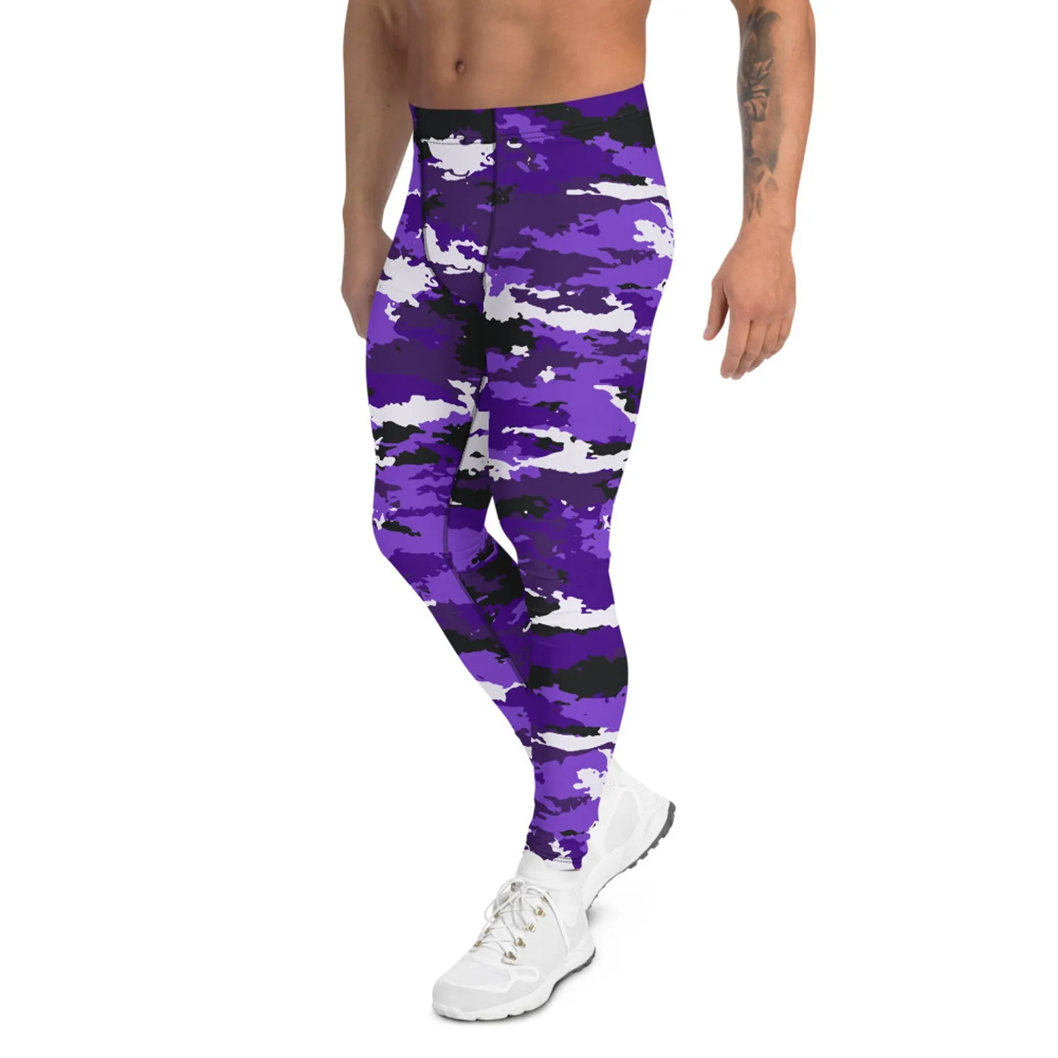 Purple Camo Men's Leggings