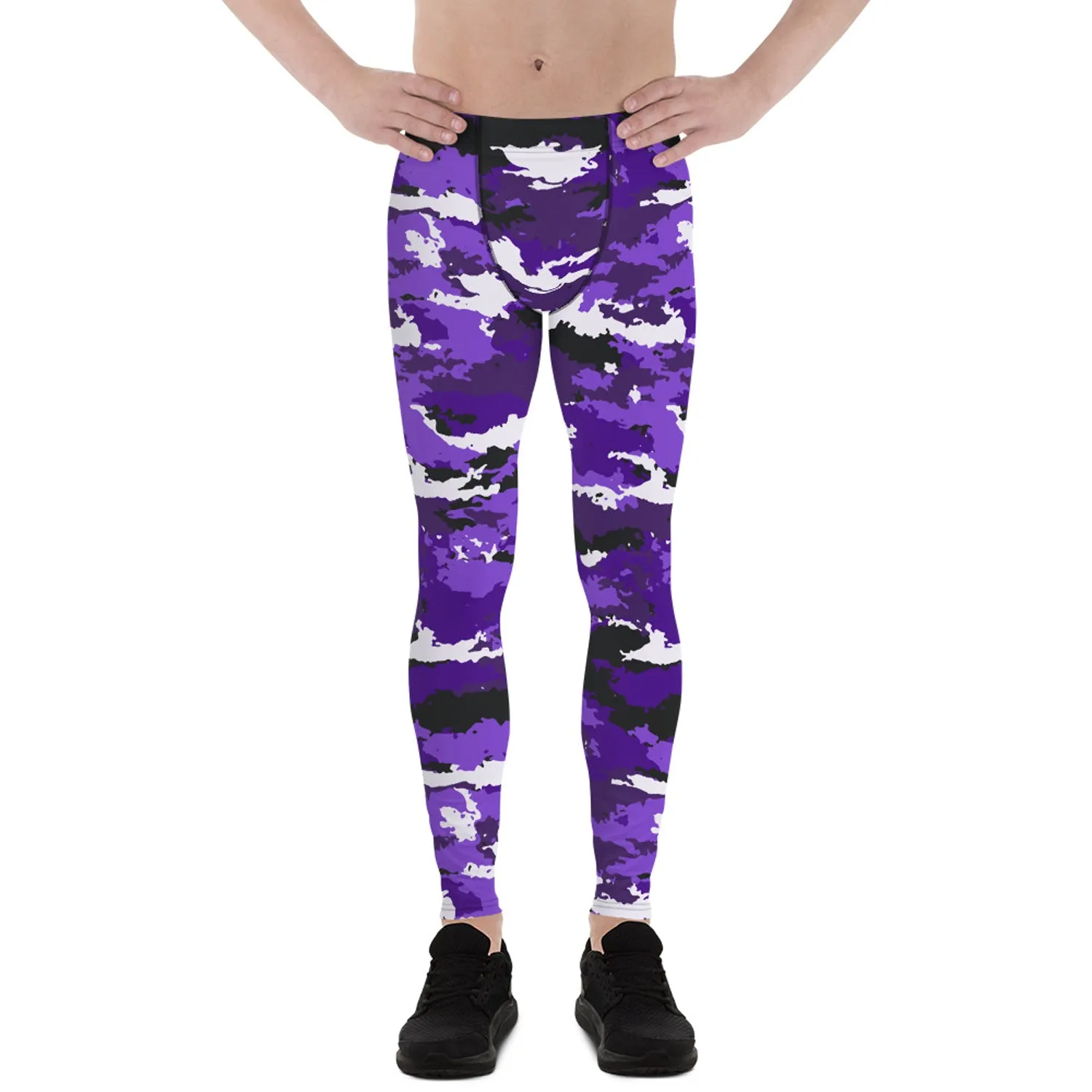 Purple Camo Men's Leggings