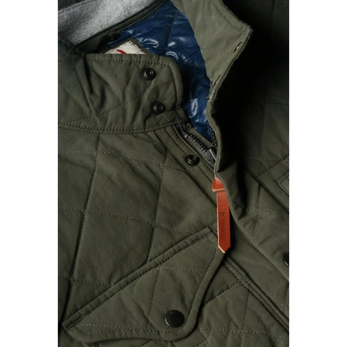 Quilted Tanker Dark Loden