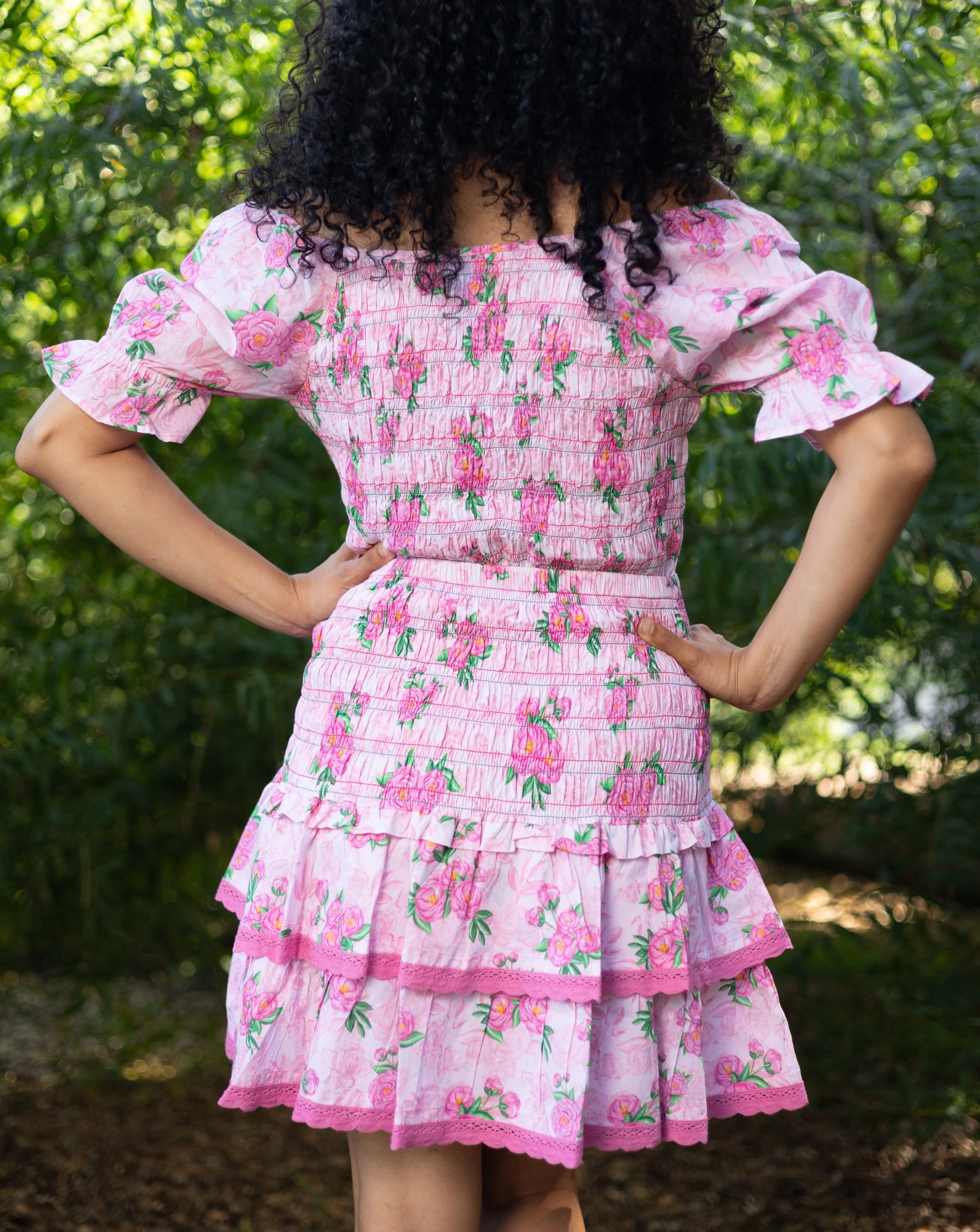 Rachel Pink Camellia Skirt