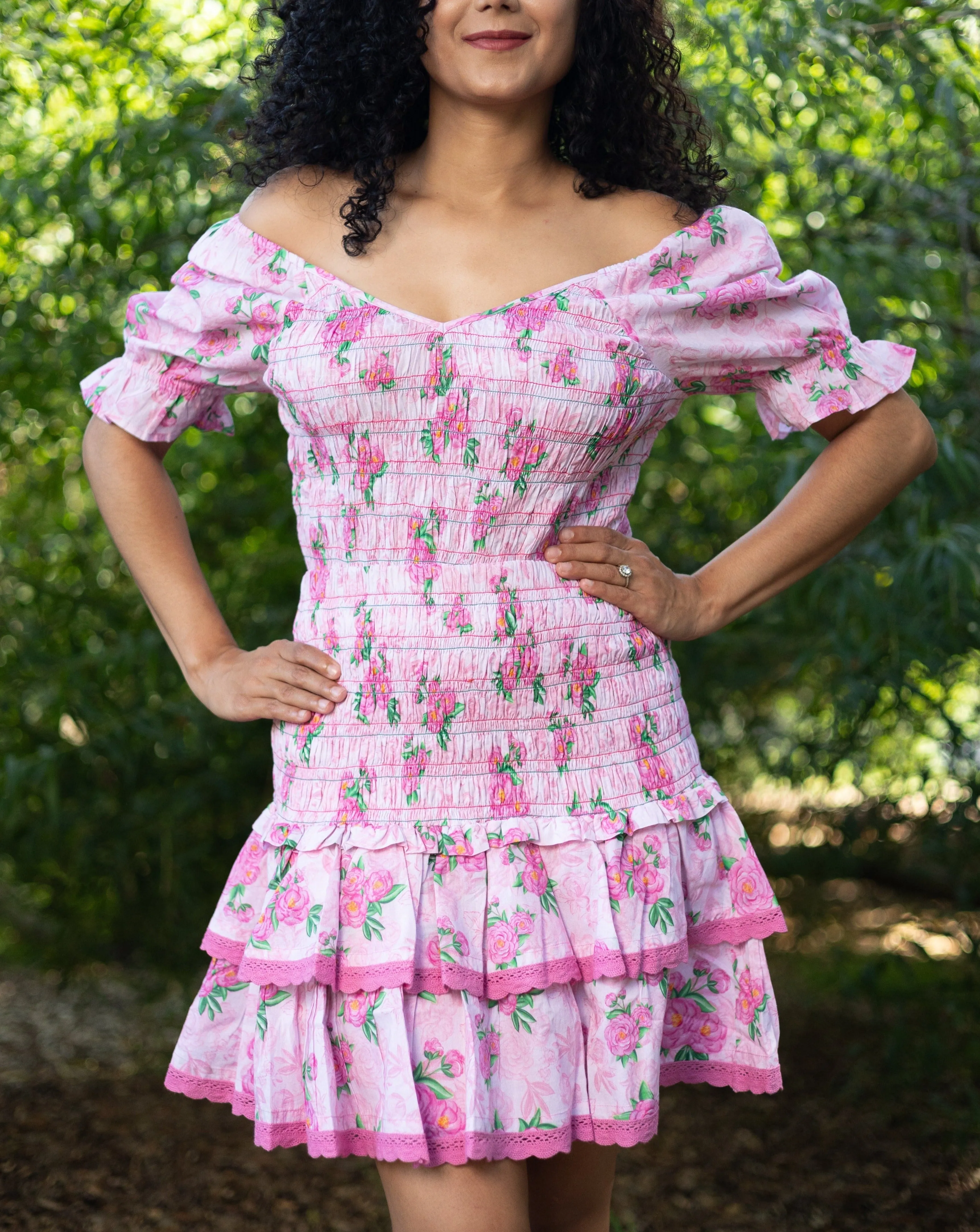 Rachel Pink Camellia Skirt