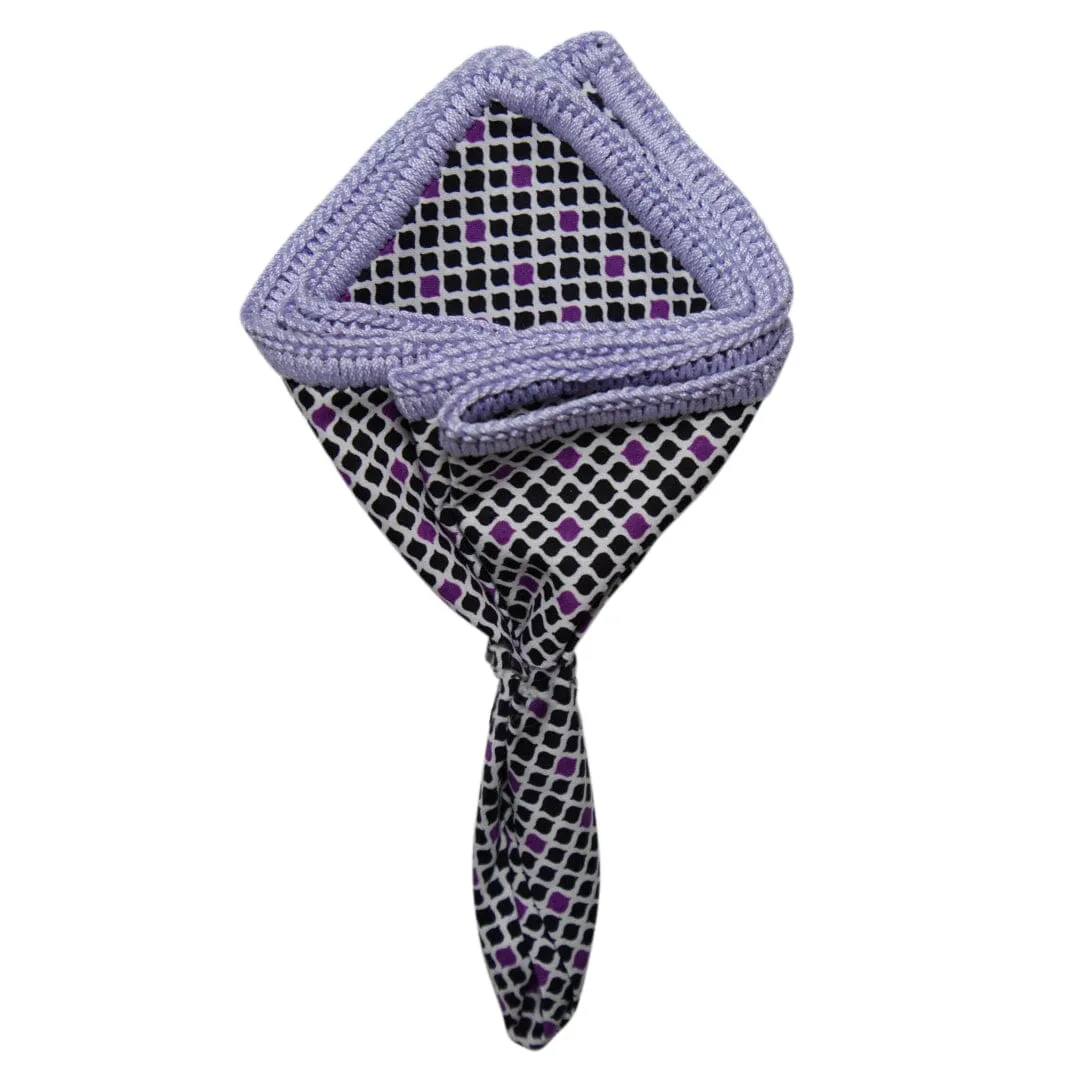 Rasin Arabesco with Lilac Blu Signature Border