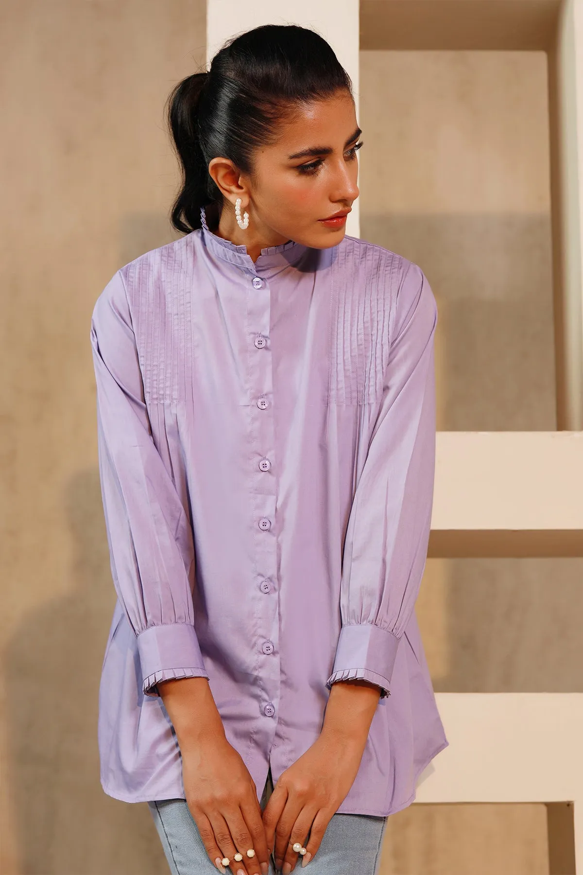 Rebecca Pintuck Tunic Top - W22 - WTN0015