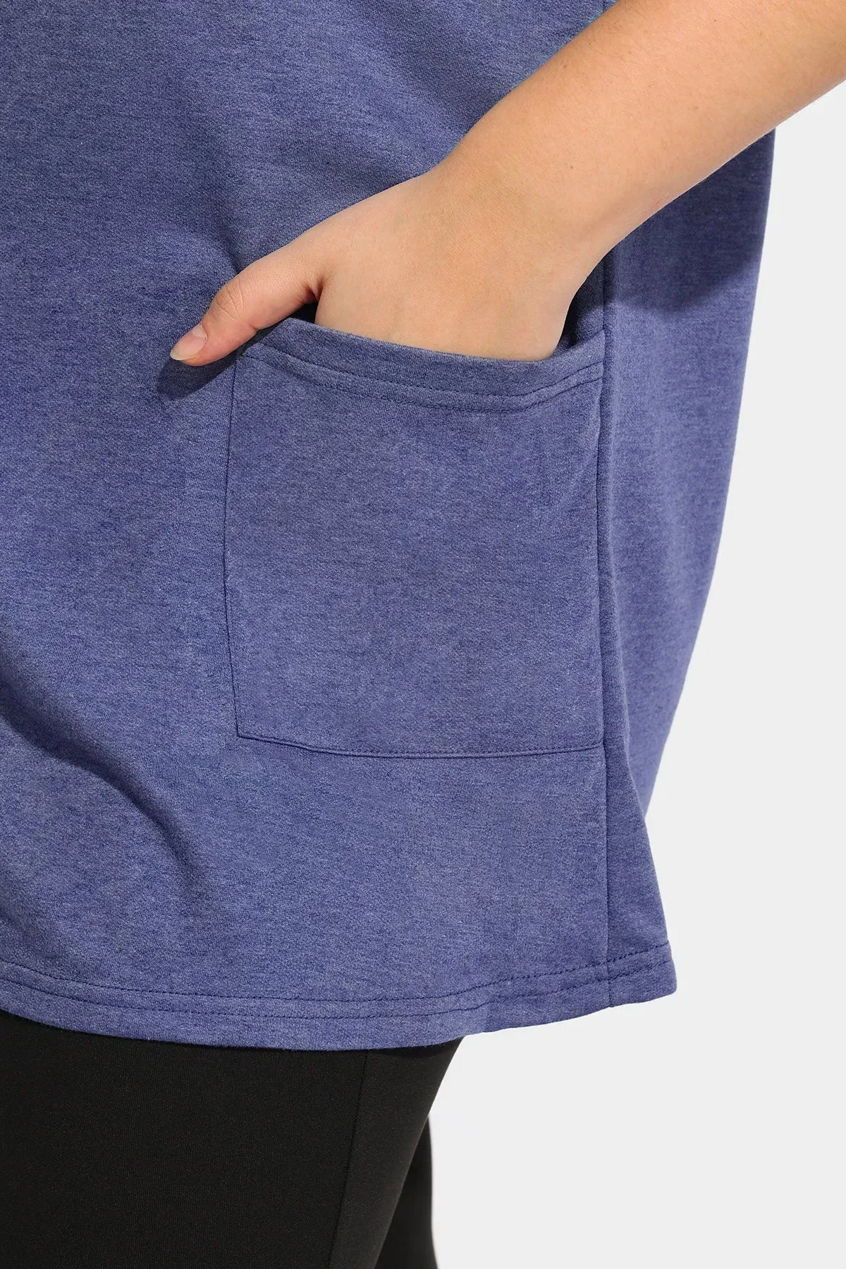 Ritera Essential Solid Loose Tunic Pockets T-Shirt