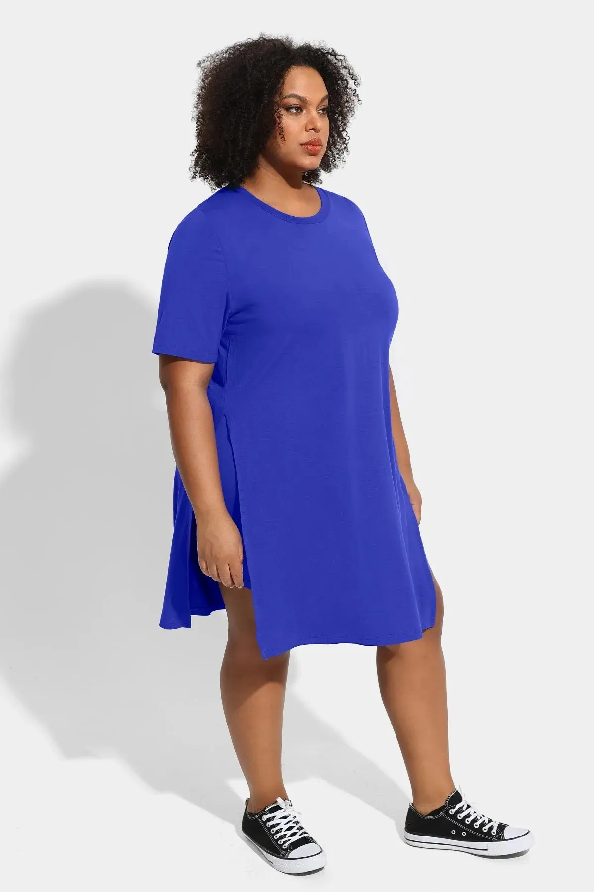 Ritera Soft Short Sleeve Tunic Shorts Lounge Blue Suit