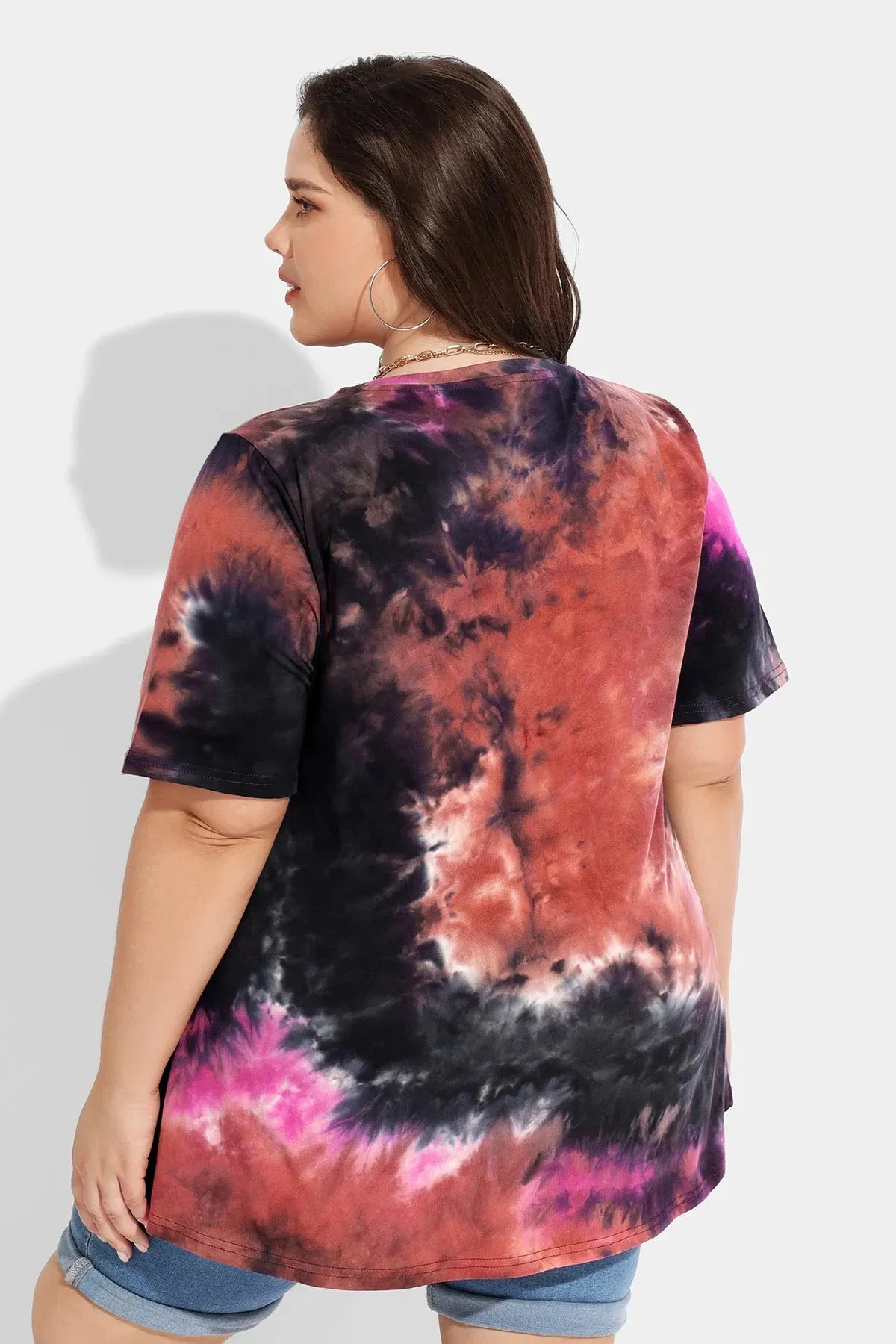 Ritera Supersoft Tie Dye Short Sleeve Tunic T-Shirt