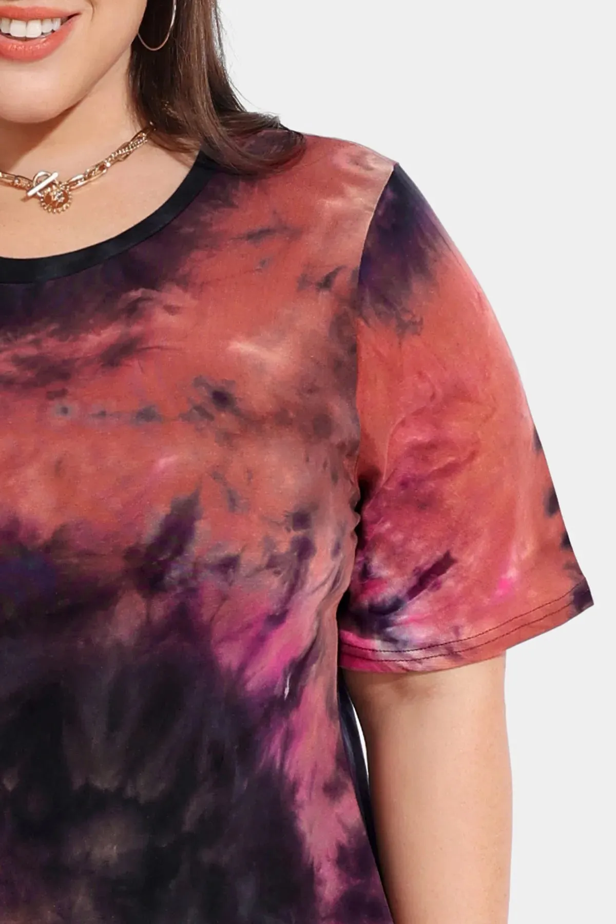 Ritera Supersoft Tie Dye Short Sleeve Tunic T-Shirt