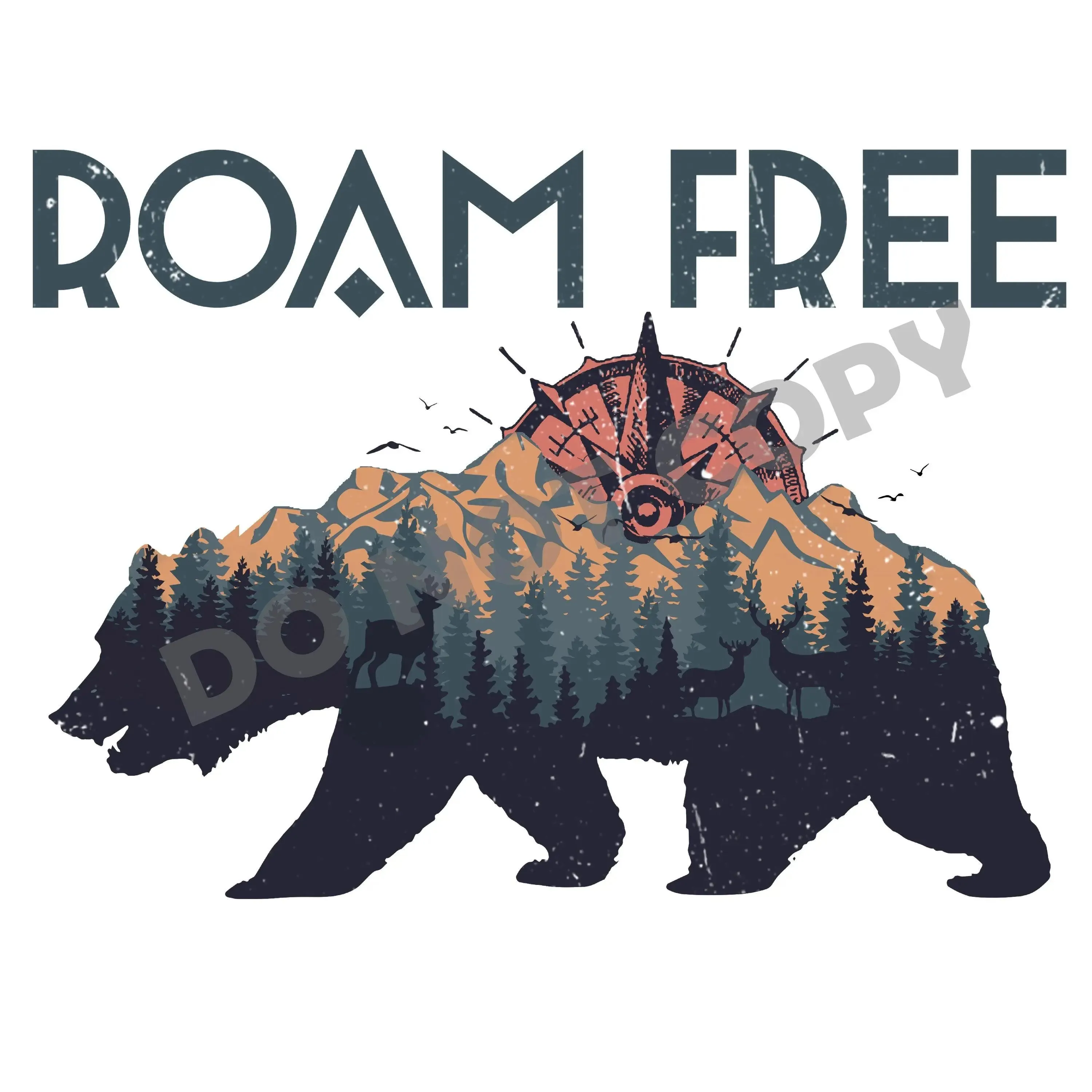 Roam Free- DTF Transfer