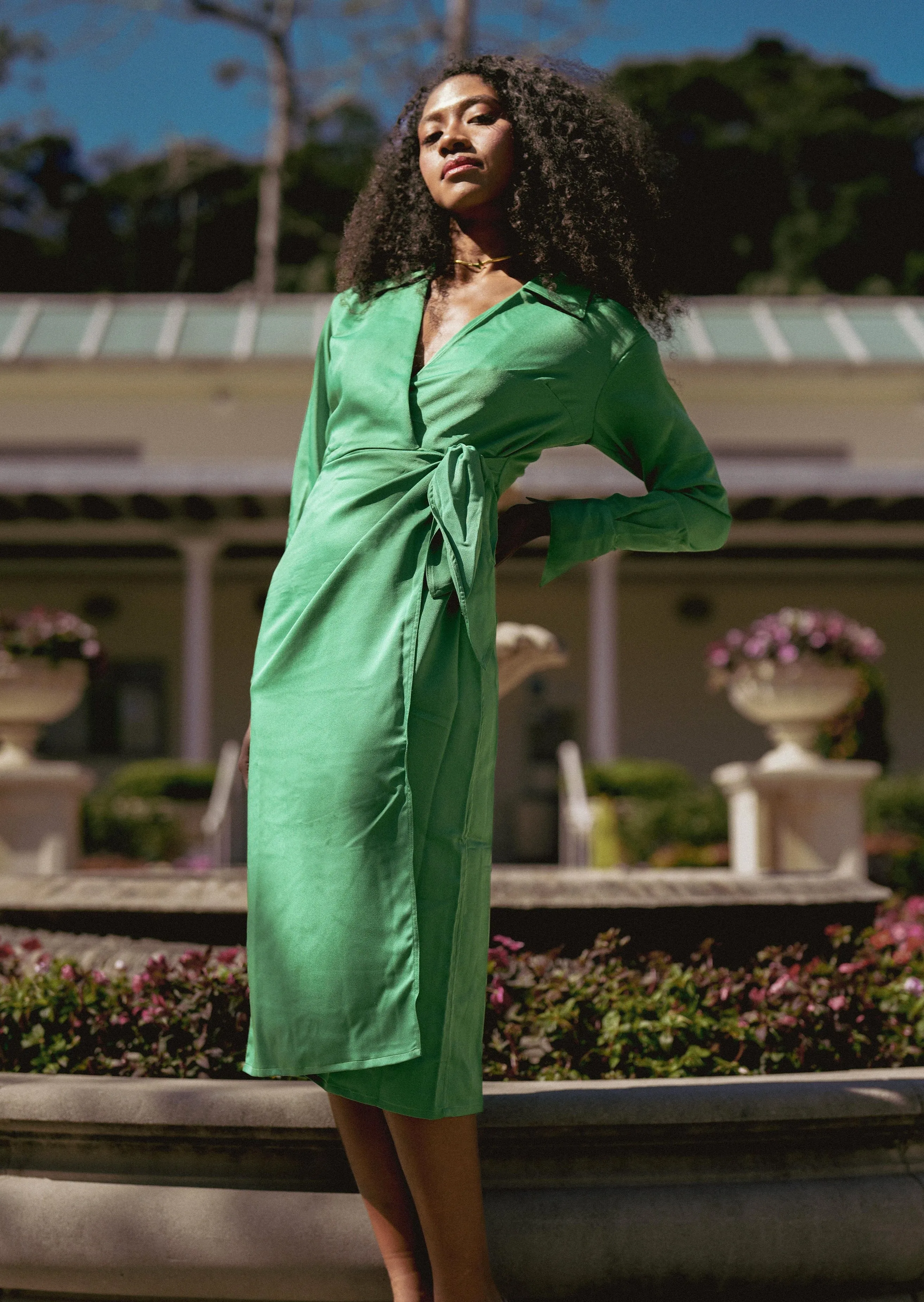 ROWEN DRESS in Green
