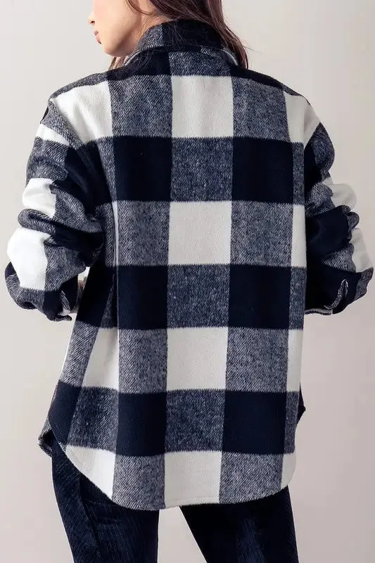 Scout Plaid Flannel Button Down Shacket