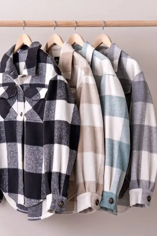 Scout Plaid Flannel Button Down Shacket