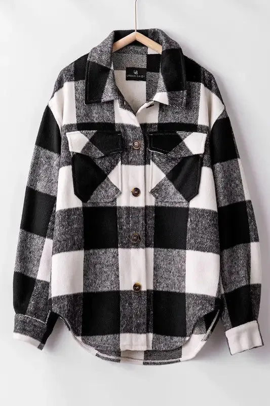 Scout Plaid Flannel Button Down Shacket