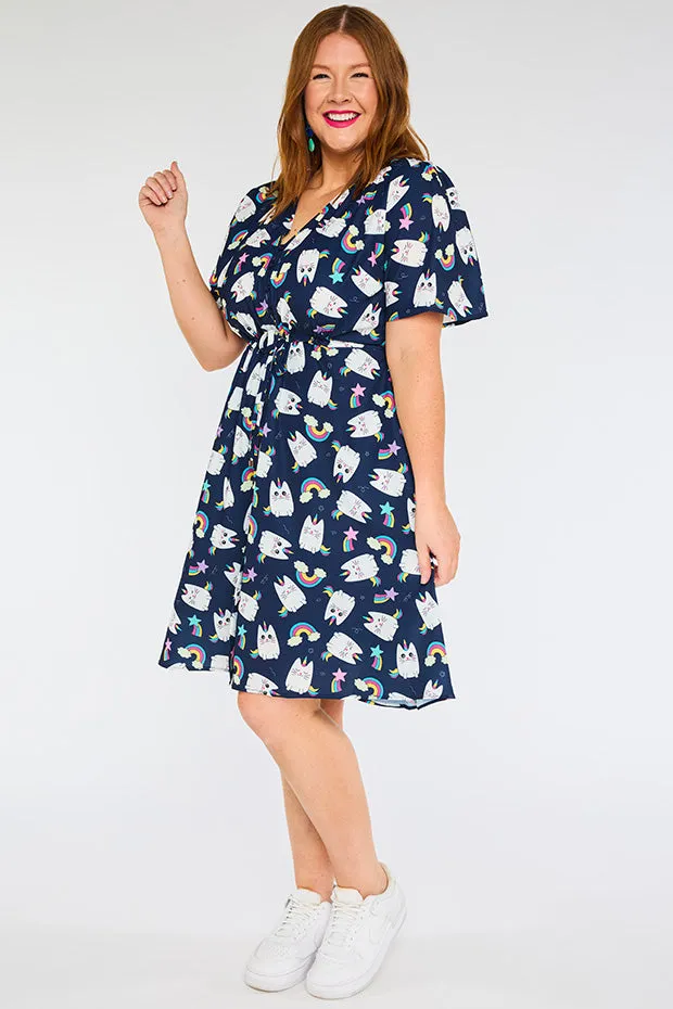 Siena Caticorns Navy Dress