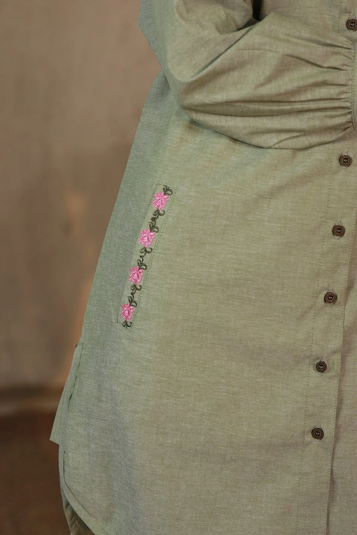 Sofia Pastel Green Tunic Top - W22 - WTN0016