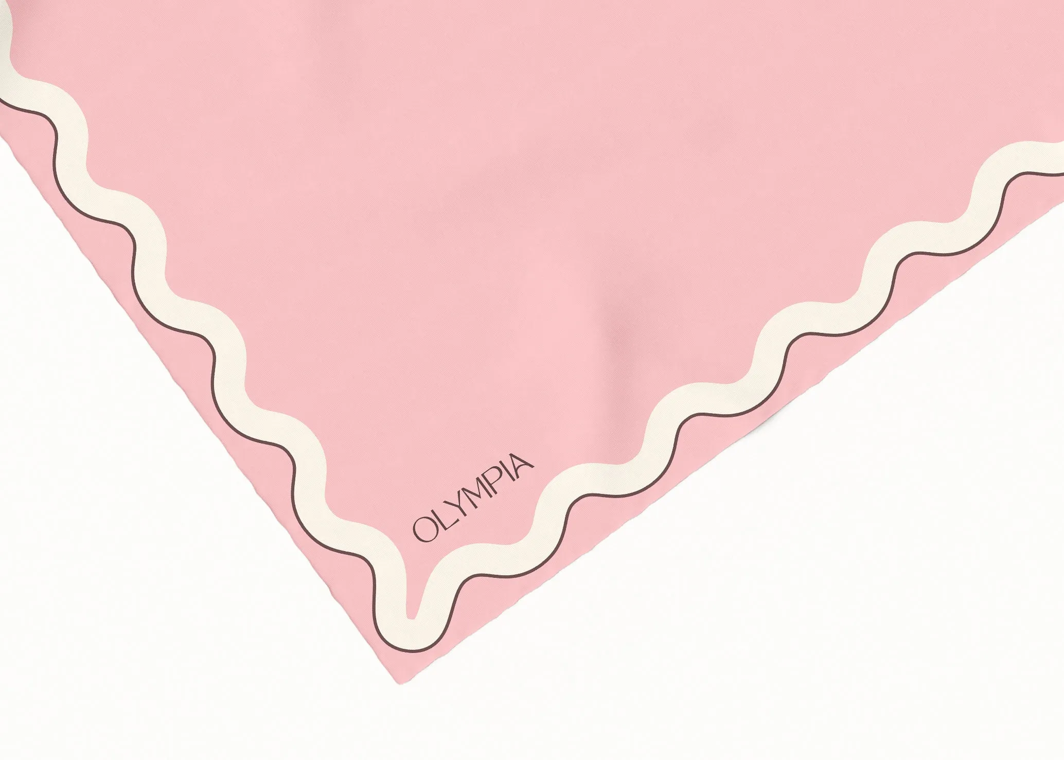 Sophie Rose Quartz Silk Cotton Scarf - 54x54cm