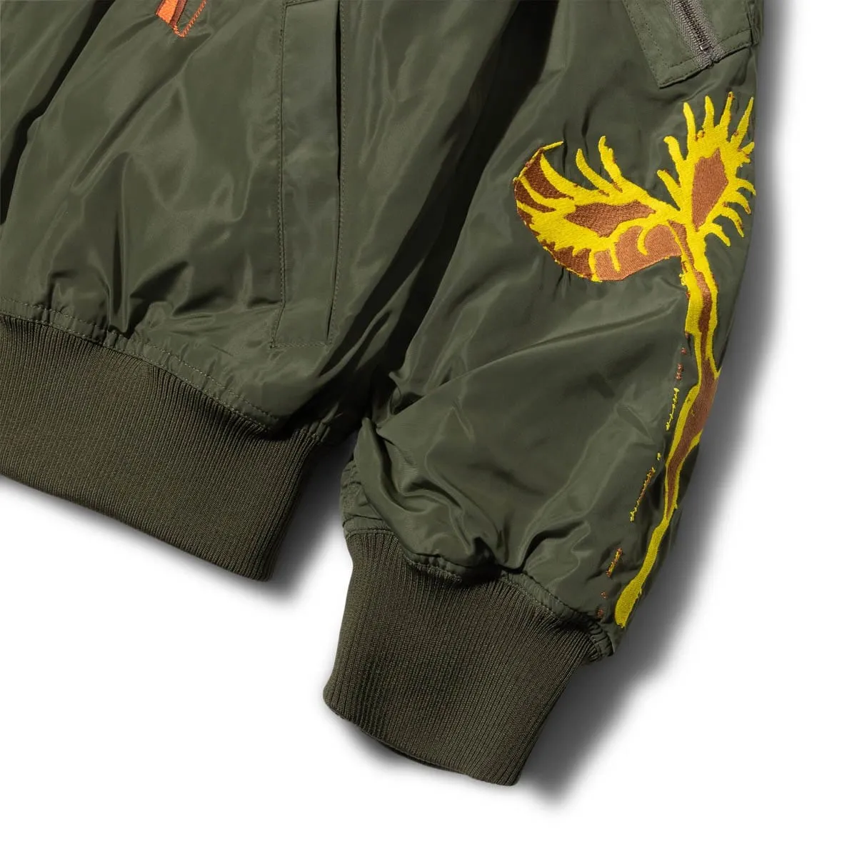 SPACE BLOSSOMS SPLIT BOMBER JACKET