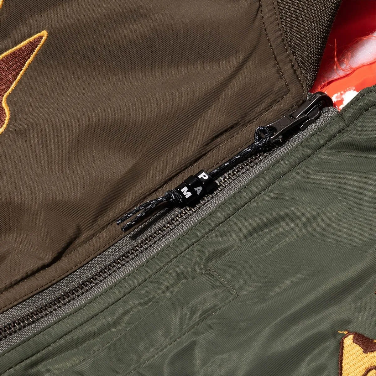 SPACE BLOSSOMS SPLIT BOMBER JACKET