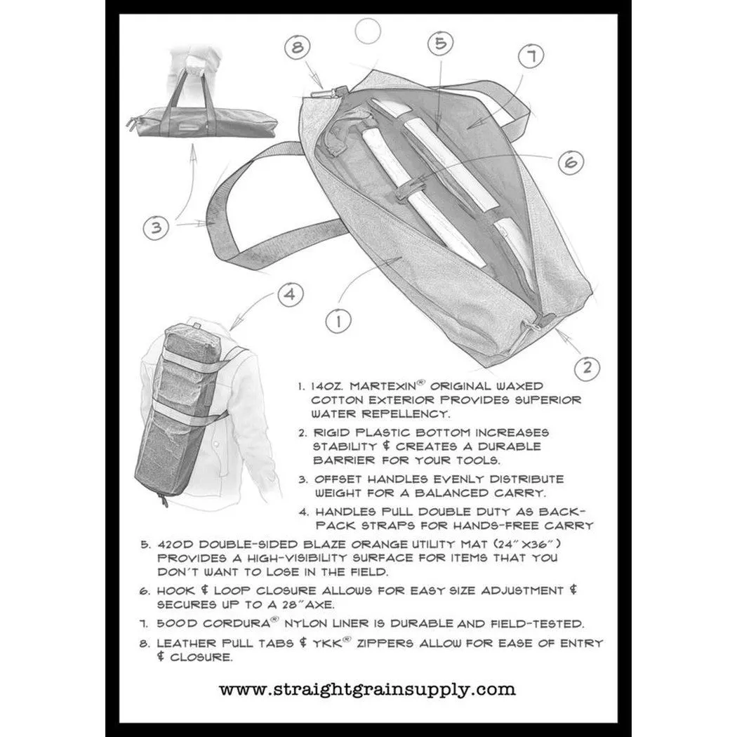 Straight Grain Supply Axe & Utility Bag