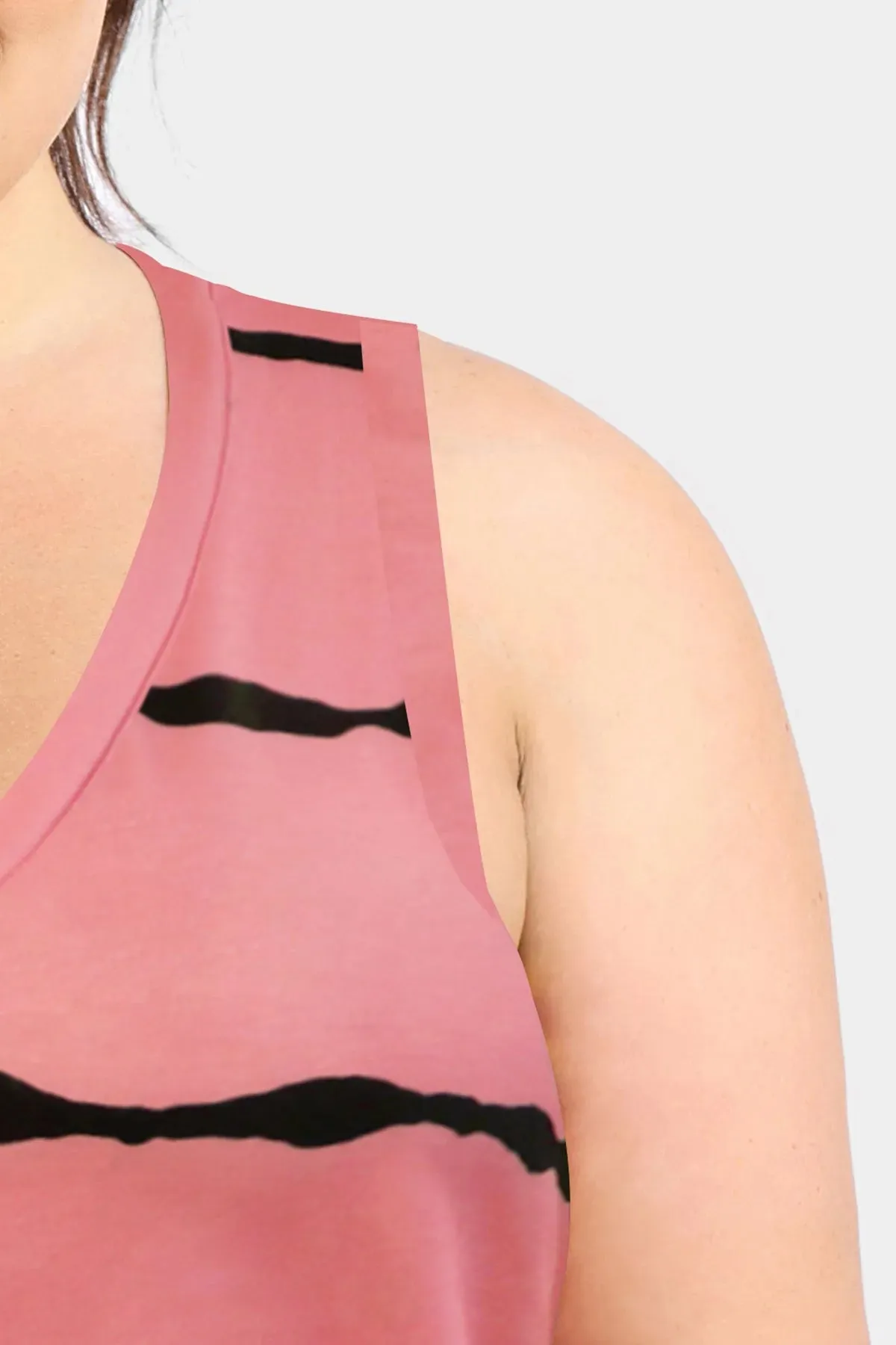 Supersoft Stripe Sexy V Neck Tank Top
