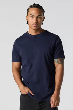 T-shirt Henley uni