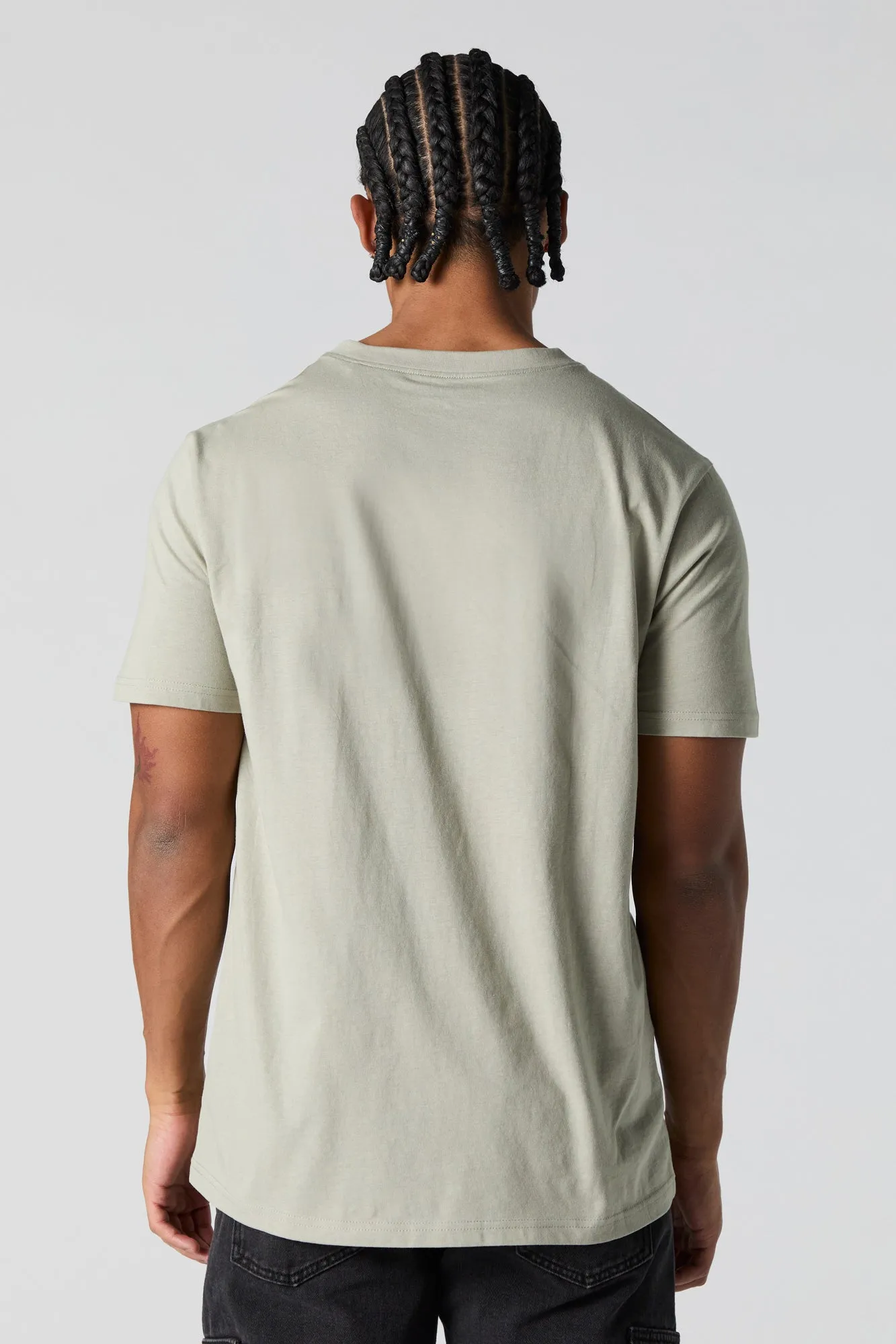 T-shirt Henley uni
