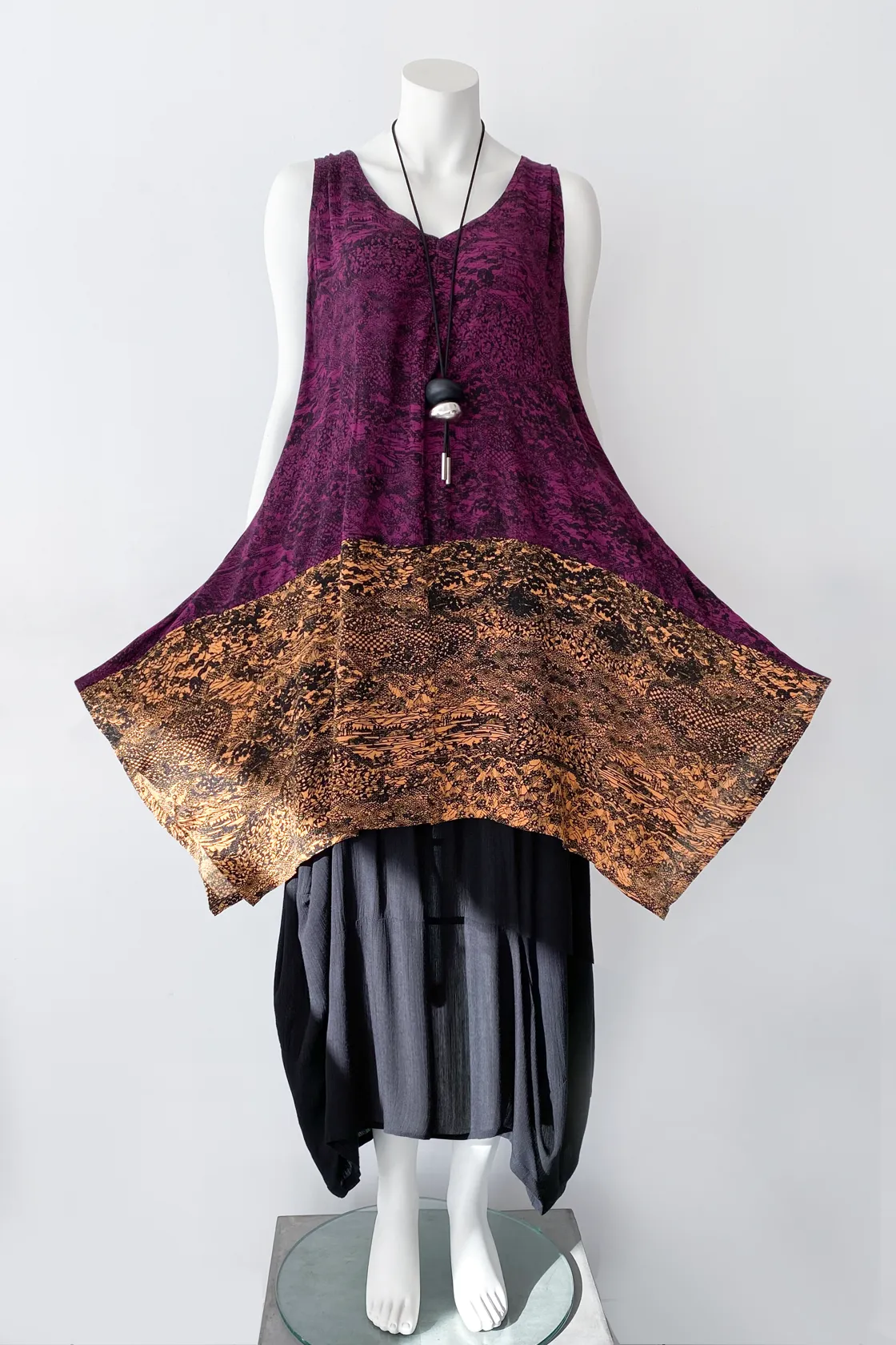 Tahiti Top in Oshima Print Crinkle