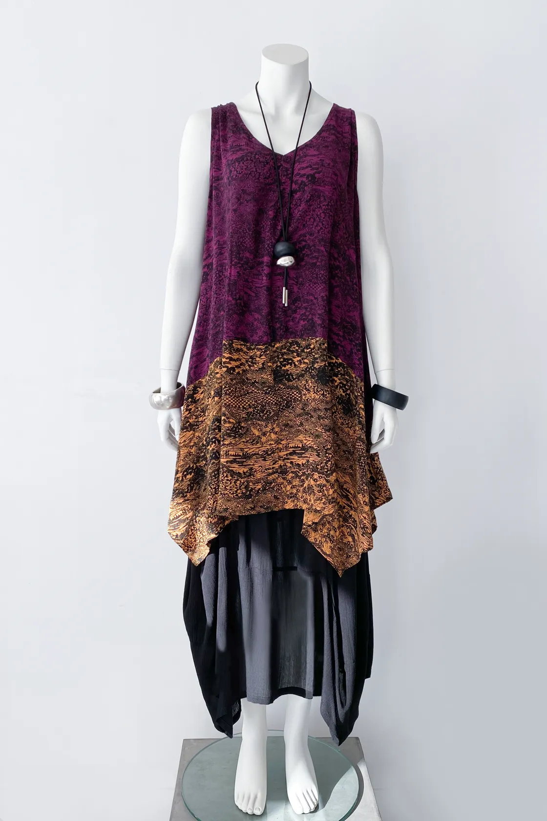 Tahiti Top in Oshima Print Crinkle