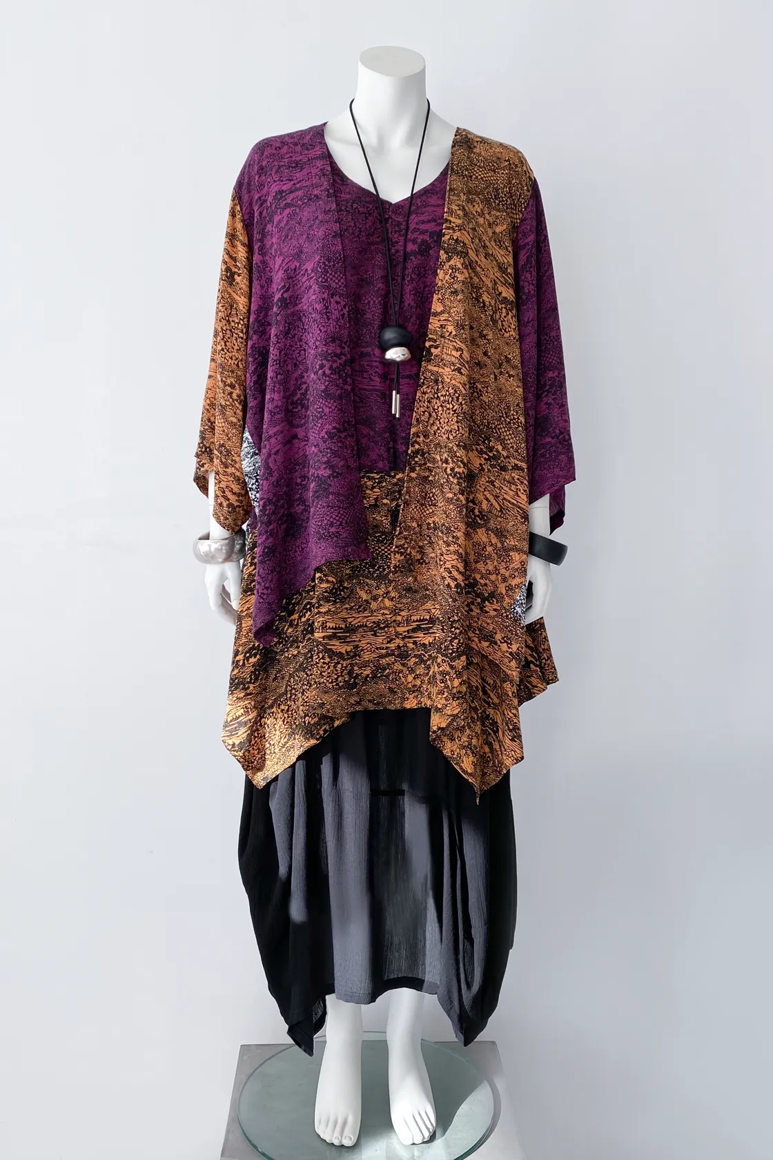 Tahiti Top in Oshima Print Crinkle