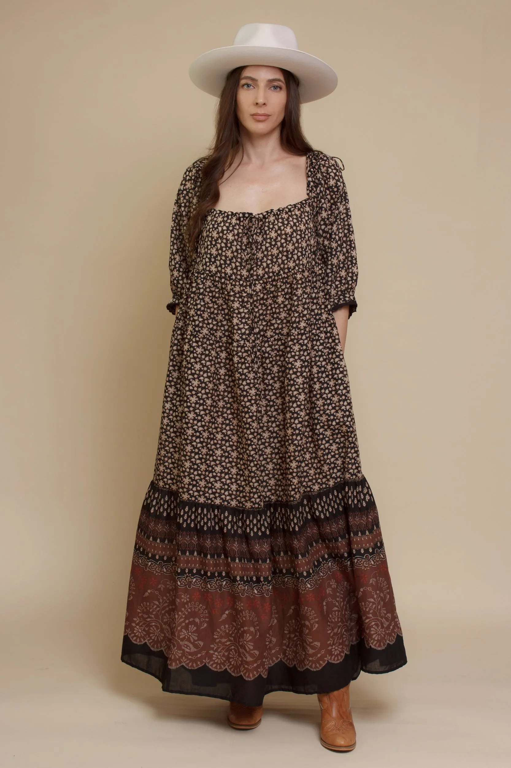 Taya Babydoll Maxi Dress