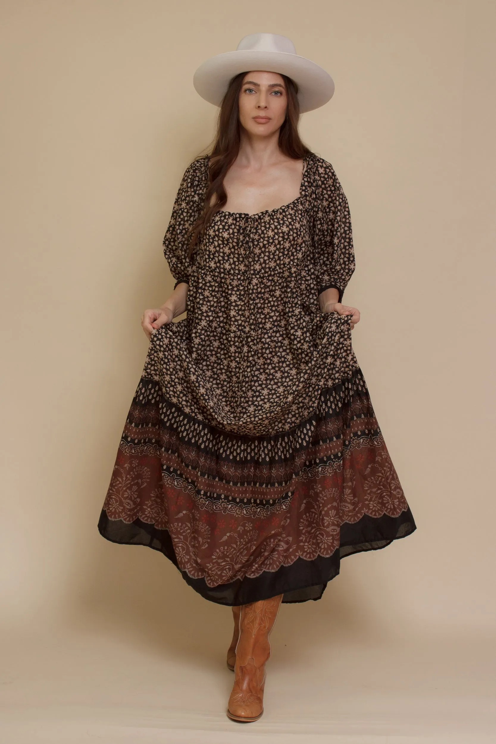Taya Babydoll Maxi Dress
