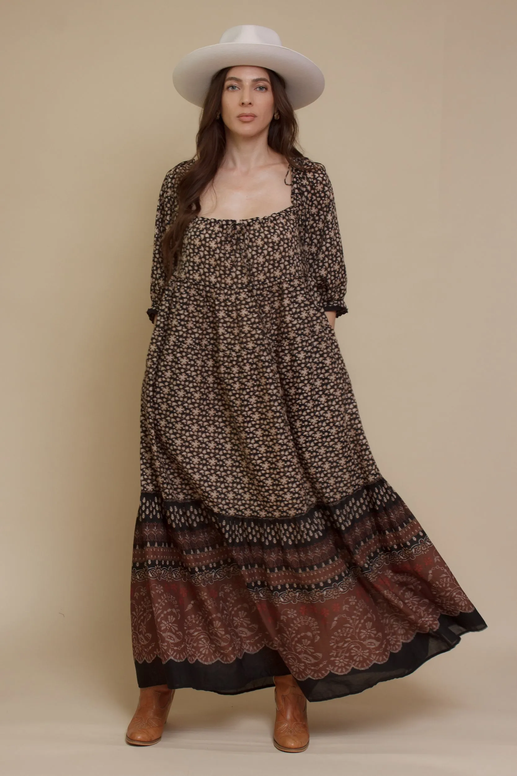 Taya Babydoll Maxi Dress