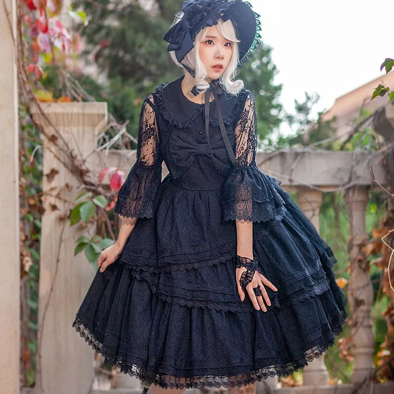 The Light of Dawn ~ Classic Lolita JSK Dress Cotton Party Dress by Infanta