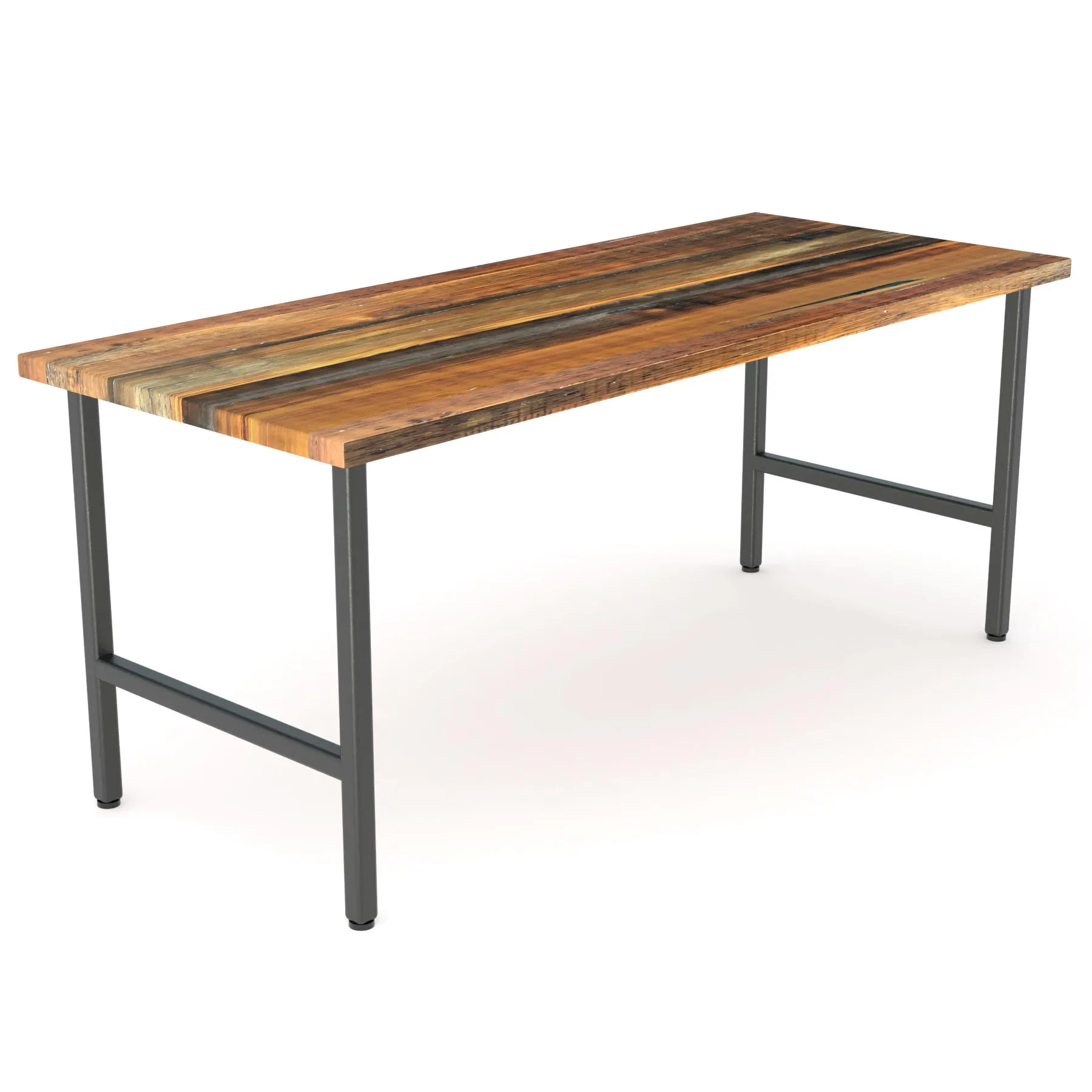 Urban Wood and Steel Desk