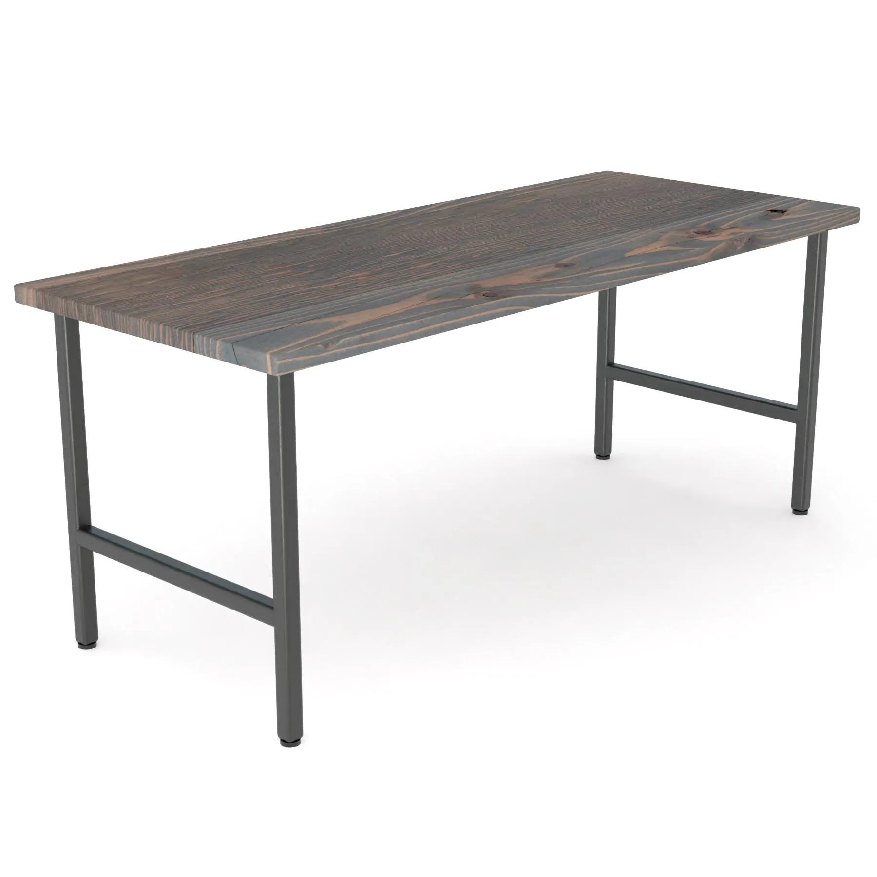 Urban Wood and Steel Desk