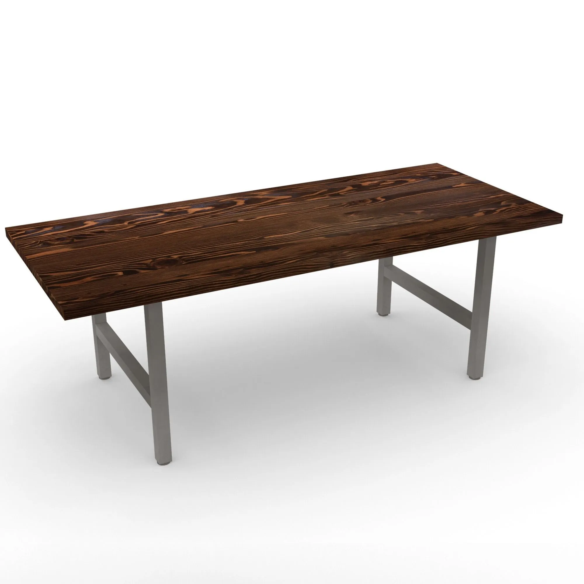 Urban Wood and Steel Dining Table
