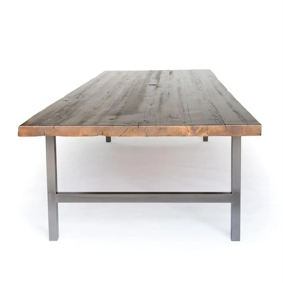 Urban Wood and Steel Dining Table