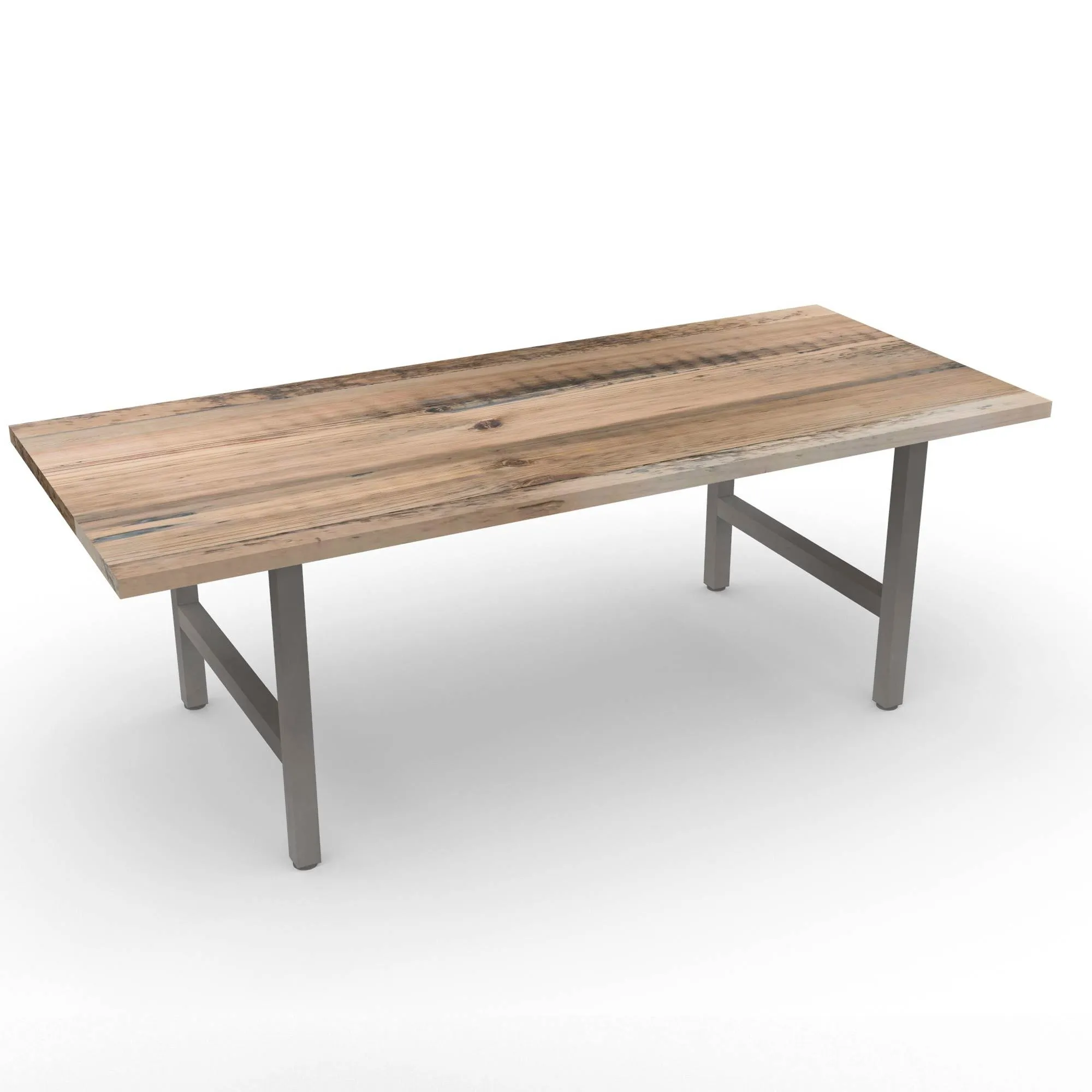 Urban Wood and Steel Dining Table