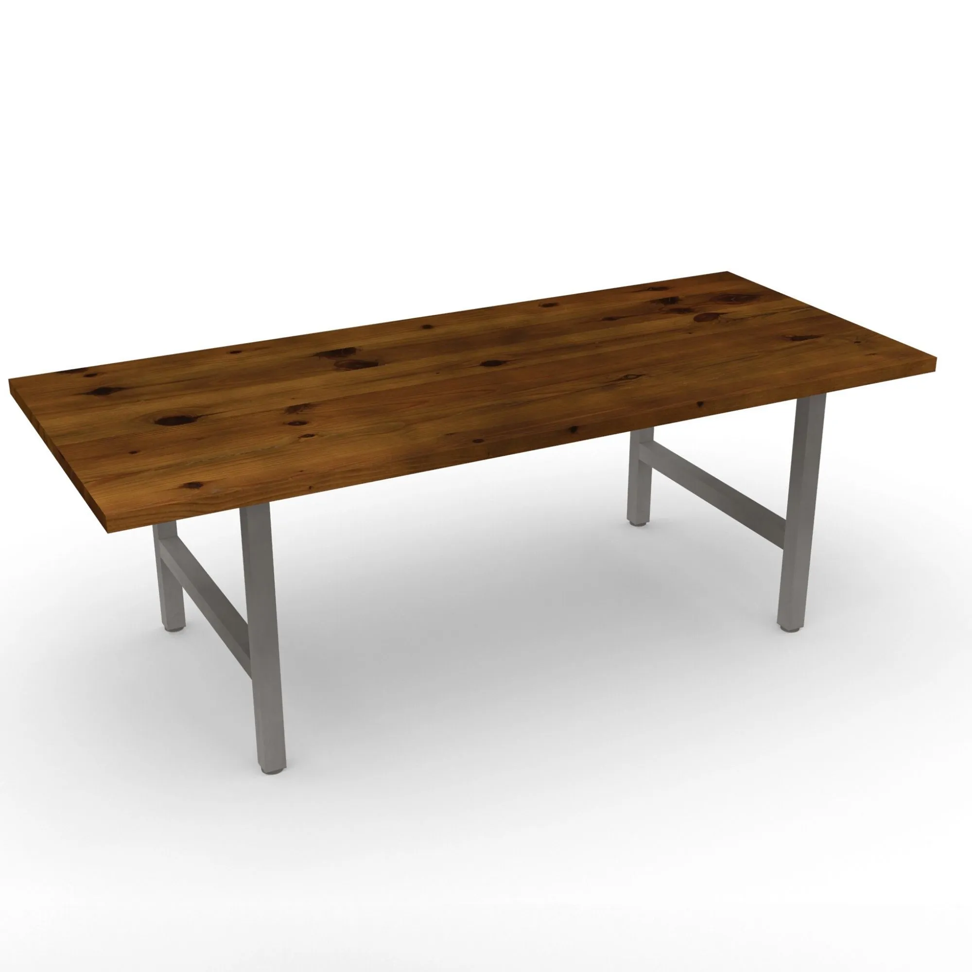 Urban Wood and Steel Dining Table