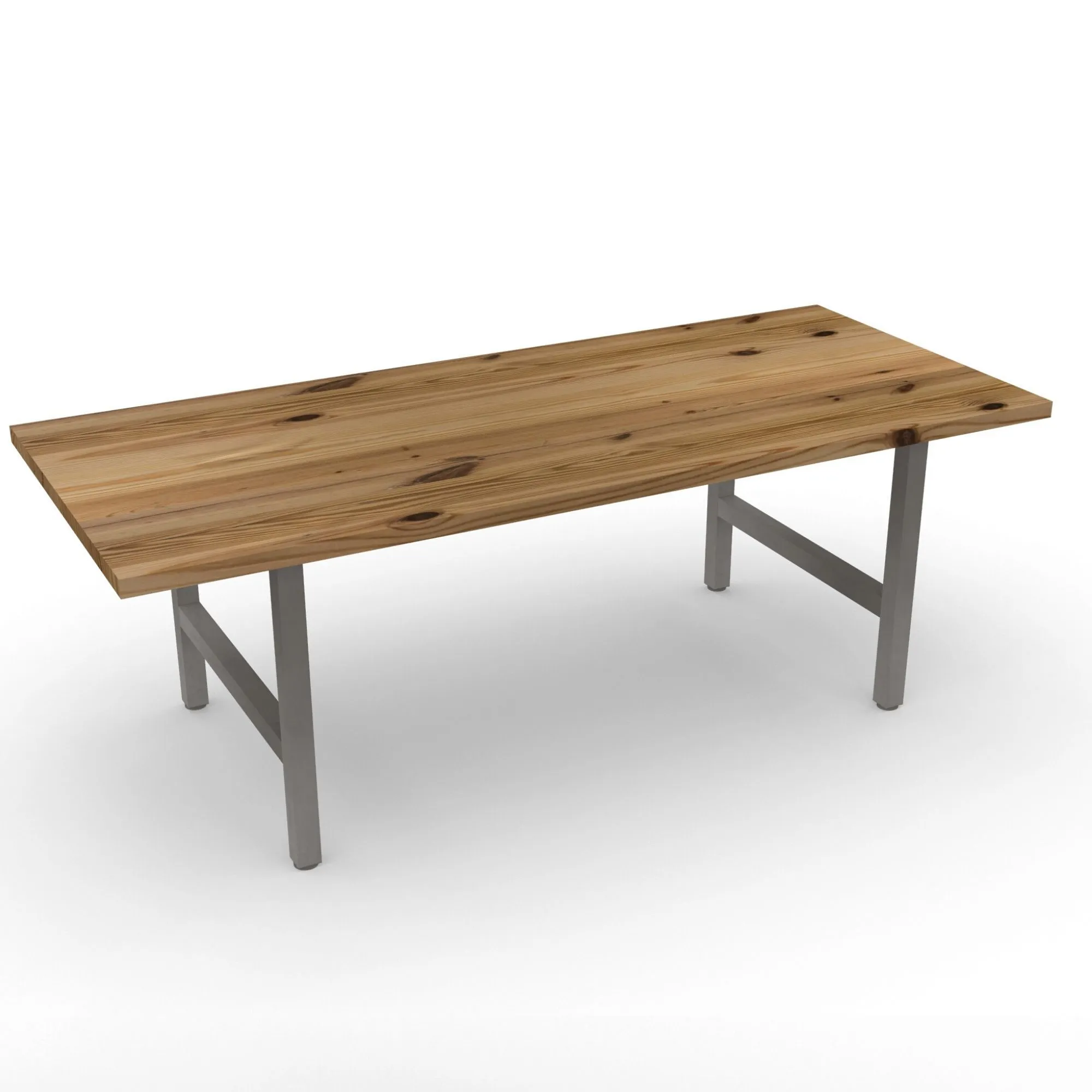 Urban Wood and Steel Dining Table