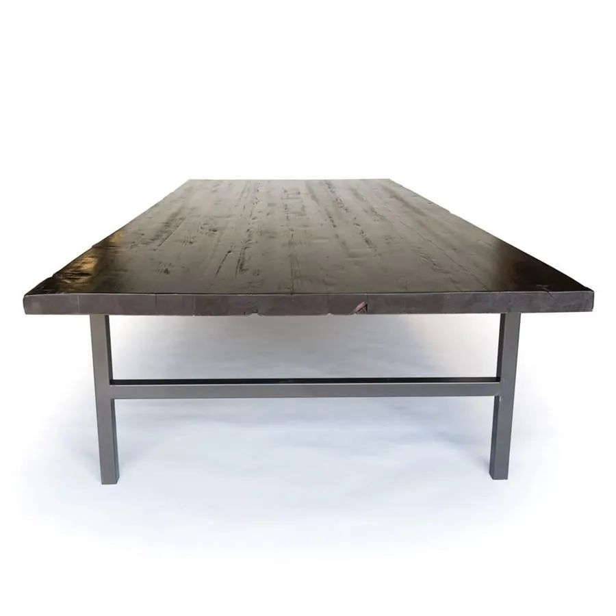 Urban Wood and Steel Dining Table