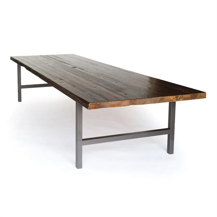 Urban Wood and Steel Dining Table
