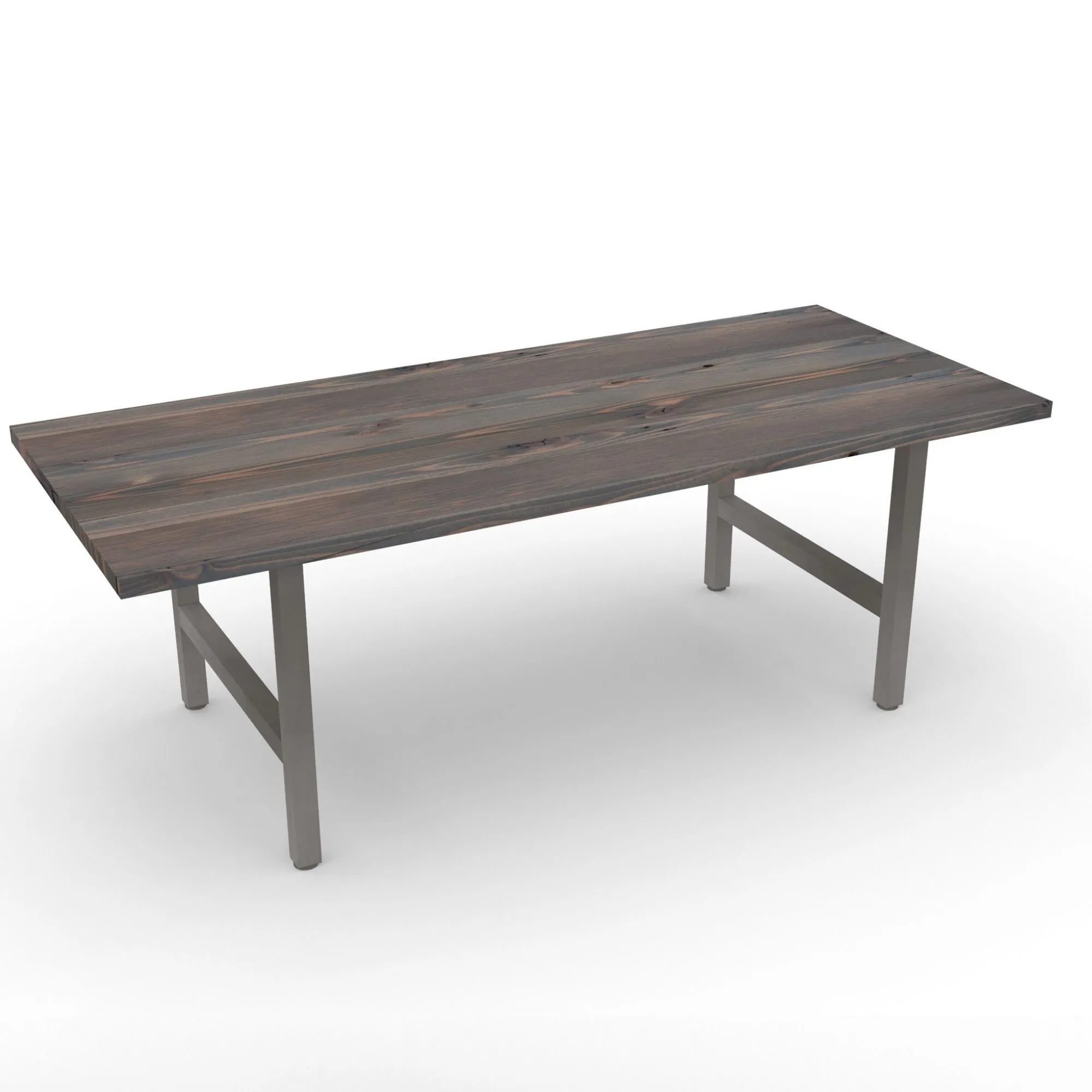 Urban Wood and Steel Dining Table