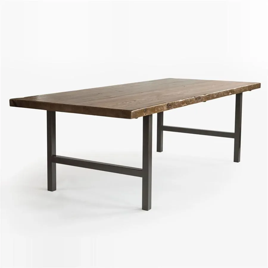 Urban Wood and Steel Dining Table