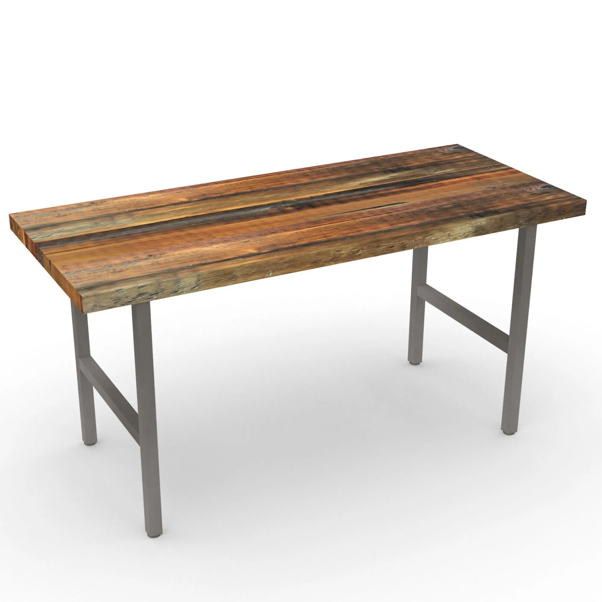 Urban Wood and Steel High Top Dining Table