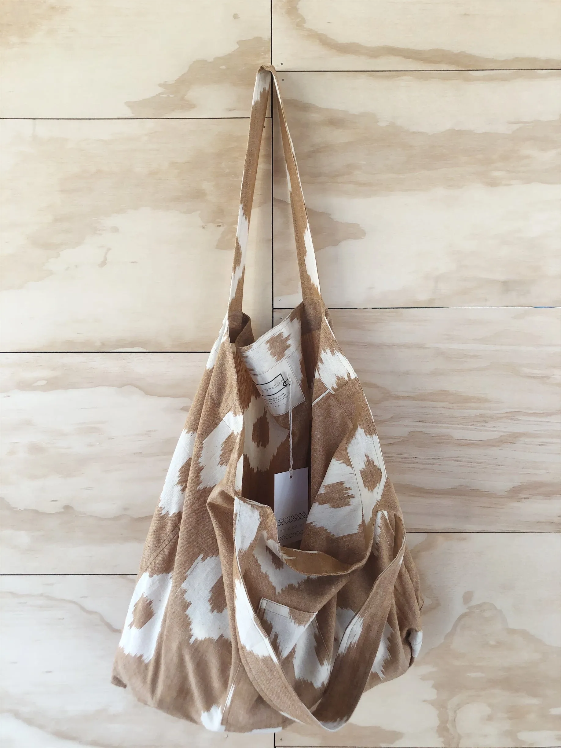 Utility Tote - Terracotta Ikat